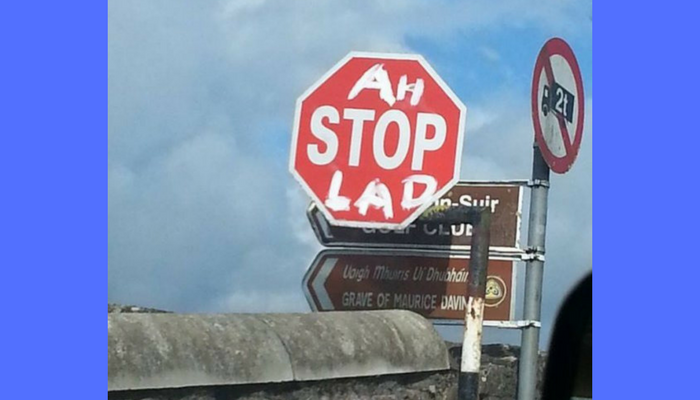 Funny Road Signs And Situations You Can Find In Ireland